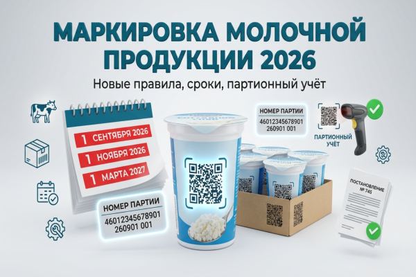 Маркировка молочной продукции